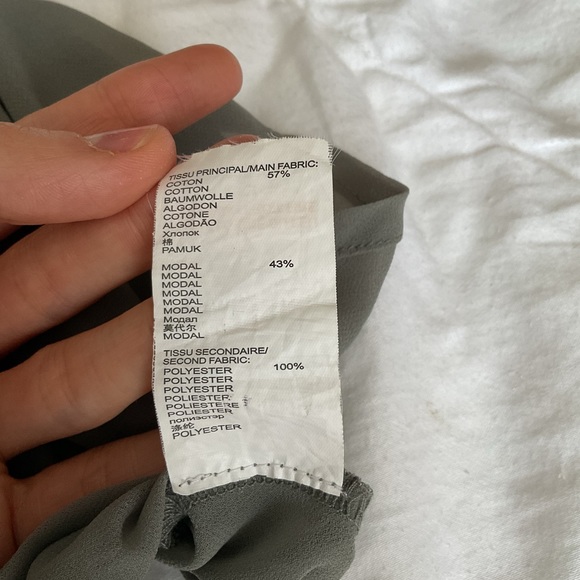 *Flawed* IKKS Pure Edition Sage Asymmetrical Flowing Top - Picture 10 of 14